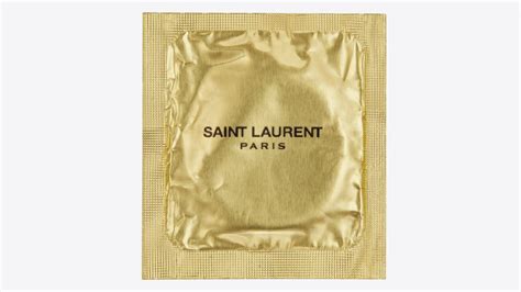 yves saint laurent condom|Saint Laurent now selling couture condoms